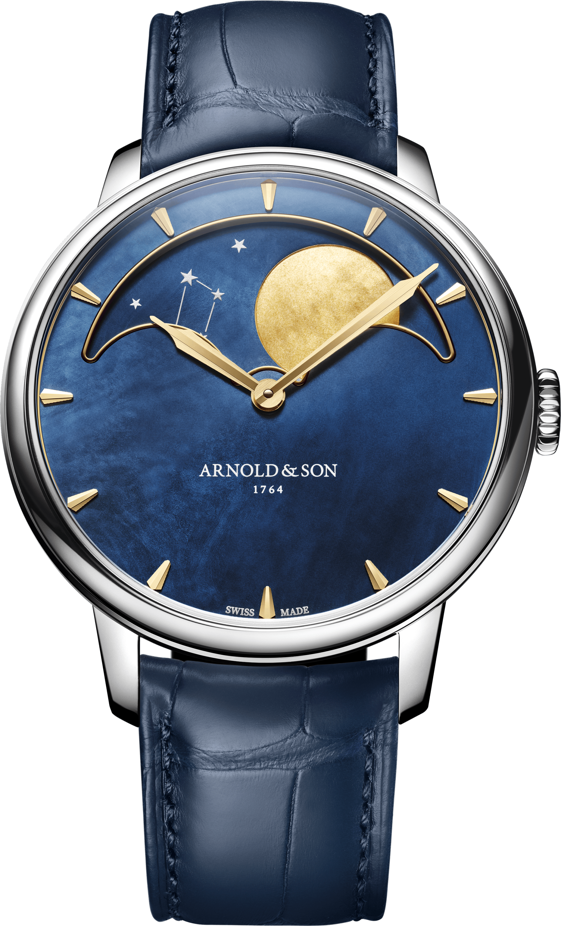 Photo of Perpetual Moon 41.5 Steel "Colors of the Moon" Blue