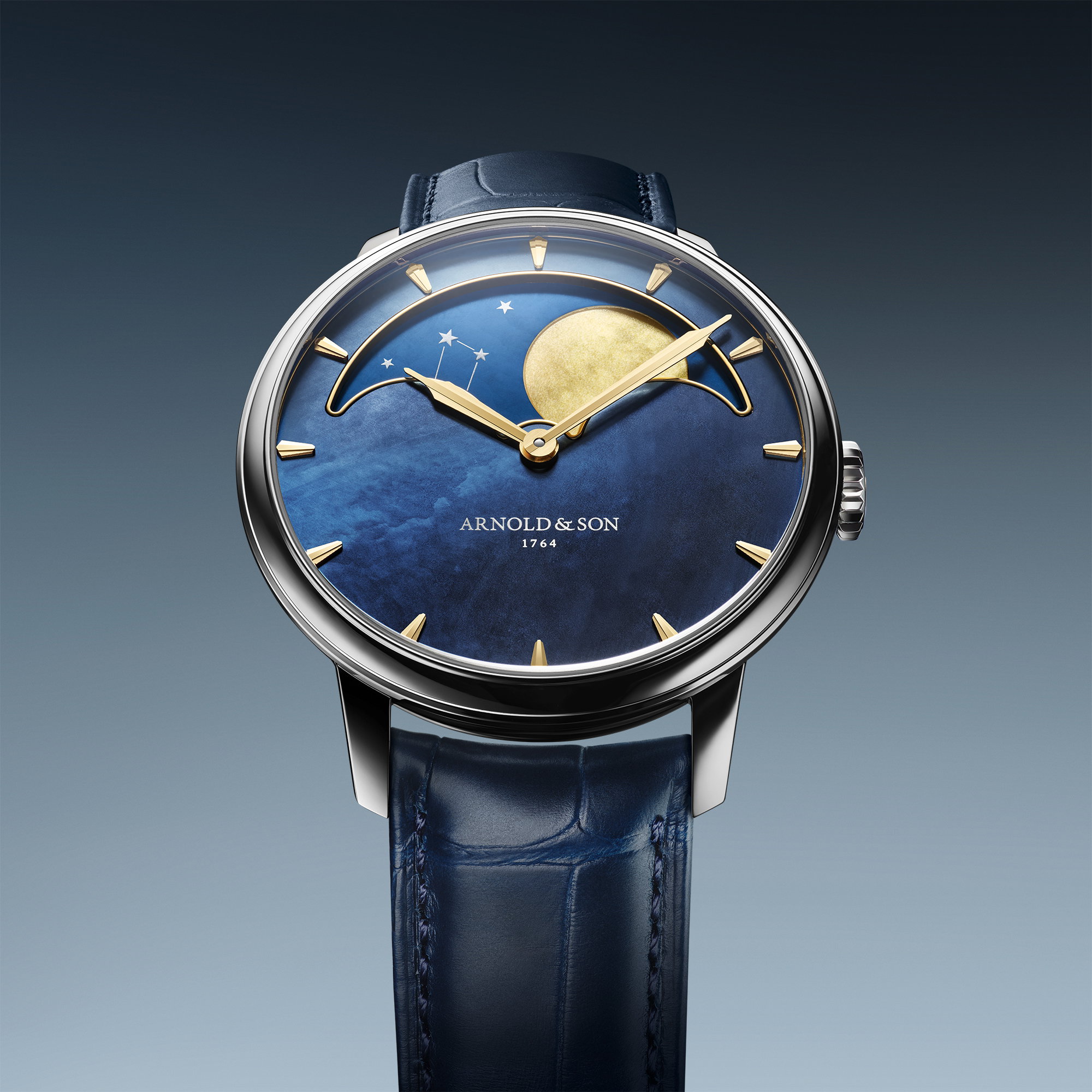 Photo of Perpetual Moon 41.5 Steel "Colors of the Moon" Blue