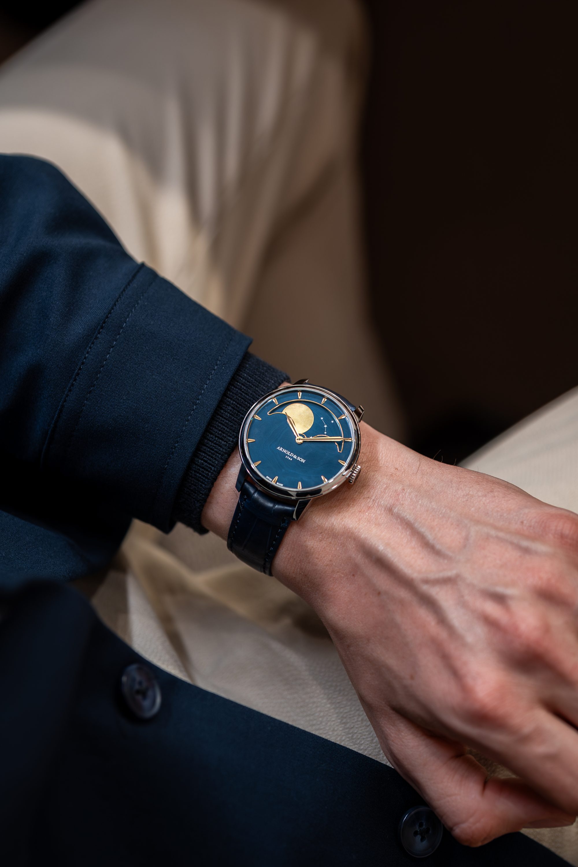 Photo of Perpetual Moon 41.5 Steel "Colors of the Moon" Blue